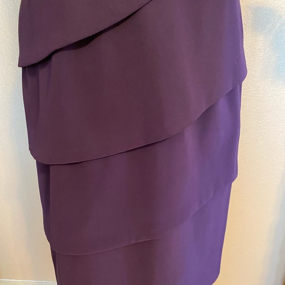 Connected Apparel Knee Length Purple Dress Size 10 - Picture 3 of 4